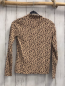 Preview: H&M  Langarmshirt  Gr. 134/140  sand schwarzer leoprint 
