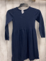 Preview:   Kleid  Gr. 122/128  blau Strick Oberteil mit Muschelmuster 