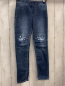 Preview: H&M  Jeggings  Gr. 134  blau Jeans Einhörner auf den Knien 