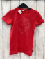 Preview: Trigema T-Shirt Gr. 128  rot Pferd aus kleinen Steinchen