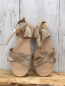 Preview: H&M  Sandalen  Gr. 33  golden mit Glitzer 