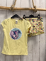 Preview: 2tlg  T-Shirt + Shorts  Gr. 128  gelb Pailettenbild My little Pony 