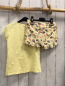 Preview: 2tlg  T-Shirt + Shorts  Gr. 128  gelb Pailettenbild My little Pony 