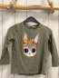 Preview: H&M  Langarmshirt  Gr. 98  kiwi Hasenkopf mit Schleife 