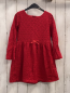Preview: H&M  Kleid  Gr. 122/128  rot Lochstickerei 