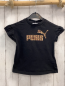 Preview: Puma  T-Shirt  Gr. 92  schwarz hellbraun braune Schrift + Puma 