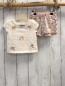Preview: 2tlg  T-Shirt + Shorts  Gr. 62  beige Blumen Lochstickerei 
