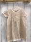 Preview: H&M  Kleid  Gr. 80  beige ocker Streifen Strick 