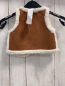 Preview: Sergent Major  Weste  Gr. 68  braun Waschleder+ weißer Teddybund 