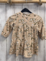 Preview:   Kleid  Gr. 86  beige Struktur Blumen gesmoktes Oberteil 
