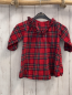 Preview: H&M  Kleid  Gr. 74  rot bunt kariert Rüschenbund 