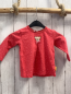 Preview: Steiff  Langarmshirt  Gr. 74  rot rosa Punkte Plüschbärenkopf 
