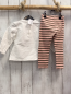 Preview: 2tlg Mayoral  Pullover + Leggings  Gr. 86  weiß Tiergesicht + rosa braune Streifen 