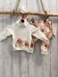 Preview: 3tlg Baby Sweets  Pullover Jogginghose + Stirnband  Gr. 68  weiß Blumen 