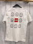 Preview: zara T-Shirt Gr. 140  weiß bunte Schrift Legofigur