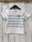 Preview: Jacadi T-Shirt Gr. 86  weiß hellblaue Streifen
