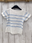 Preview: Jacadi T-Shirt Gr. 86  weiß hellblaue Streifen