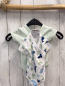 Preview: 2tlg neu Body Gr. 62  weiß blau mint Tiere + mint