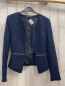 Preview: Kiabi Blazer Gr. 36  blau goldene Reißverschlüsse