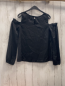 Preview: H&M Bluse Gr. 170  schwarz cut outs