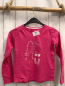 Preview: Vertbaudet  Langarmshirt  Gr. 122  pinkweiße Tasche Schuhe Schrift 