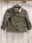 Preview: H&M  Jacke  Gr. 98  kiwi gestickte Blumen 