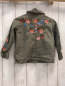Preview: H&M  Jacke  Gr. 98  kiwi gestickte Blumen 