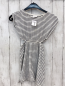 Preview: zara Kleid Gr. 116  weiß blaue Streifen Cut outs