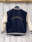 Preview: zara Jacke Gr. 92  blau weiße Ärmel Collegestil