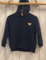 Preview: Steiff  Strickjacke  Gr. 116  blau Zöpfe Kapuze 