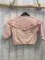 Preview: Zara  Pullover  Gr. 92  rosa Rüschen mit Lochstickerei 