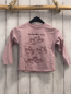 Preview: Zara  Langarmshirt  Gr. 98  rosa weinrote Schwäne graue Schrift 