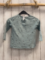 Preview: Zara  Langarmshirt  Gr. 98  mint graue Herzen rosa Glitzerschrift 