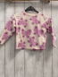 Preview: Zara  Langarmshirt  Gr. 98  beige lavendel Schmetterlinge mit Glitzerherzen 
