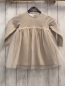 Preview: Zara  Kleid  Gr. 92  beige weiße Quadrate mit golden Glitzer Tüllüberrock