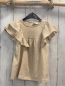 Preview: Zara  Sommerbluse  Gr. 92  beige Struktur Rüschen 