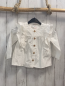 Preview: Zara  Bluse  Gr. 104  weiß Rüschen 