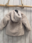 Preview: Zara  Plüschjacke  Gr. 98  beige Kapuze 