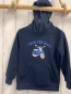Preview:   Pullover  Gr. 116  blau Fleece Kapuze Mofa Schrift 