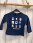 Preview:   Langarmshirt  Gr. 92  blau Hunde Schrift 