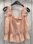 Preview: H&M  Sommerbluse  Gr. 134  rosa Struktur Rüschen 