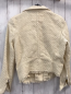Preview: H&M Jacke Gr. M beige Struktur silber Reißverschlüsse 