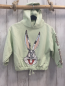 Preview: Zara  Pullover  Gr. 116  mint Kapuze Hasenkopf mit silber Pailetten