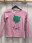 Preview: H&M  Langarmshirt  Gr. 122/128  rosa grüner Katzenkopfballon 