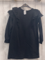 Preview: H&M  Kleid  Gr. 122/28  schwarz Rüschen mit Lochstickerei 
