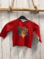Preview: benetton Langarmshirt Gr. 74  rot Eichhörnchen