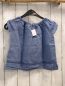 Preview: Il était uns Luciole  Sommerbluse  Gr. 110  hellblau Lochmuster 