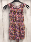 Preview: H&M  Playsuit  Gr. 110  bunte Blumen Rüschenkragen 