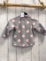 Preview: H&M Fleecejacke Gr. 68  grau rosa Punkte