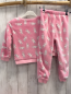Preview: 2tlg Minoti Pullover + Hose Gr. 104  rosa weiß graue Hasen